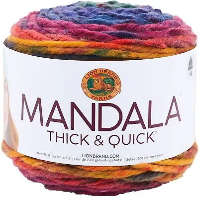 3 Pack Lion Brand Mandala Thick & Quick Yarn-Turbine 528-208 • £25.22