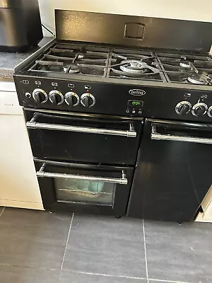 Belling Duel Fuel Gas Hob And Twin Oven  Electric Cooker - Brown/black • £80
