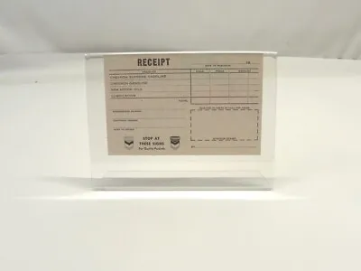 Vintage Chevron Standard Oil Gasoline Display Receipt Un-used Pre-owned  • $15.98