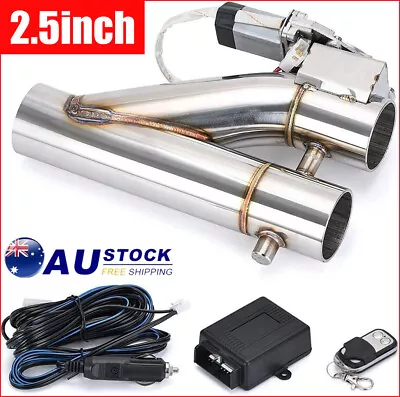 2.5  Electric Y-Pipe Exhaust Downpipe Cutout E-Cut Out Dual-Valve Remote New • $160.99