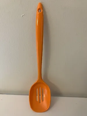 Vintage Melamine Ware Slotted Spoon Orange Cooking Stirring Serving Utensil • $8.46