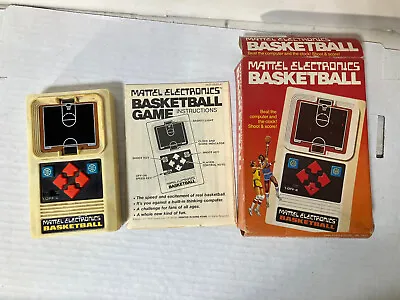 Mattel Electronics 1978 Basketball Electronic Handheld Video Game W/box • $37