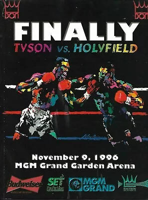 Iron Mike Tyson Vs. Evander Holyfield Boxing Fight Reproduction Poster 11x15 Art • $14.99