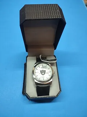 New With Tag OAKLAND RAIDERS MEN'S GAME TIME WATCH One Size Black / Silver • $110