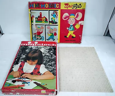 MINI MOSAIC TOPO GIGIO Dated 1964 & Ministeck + Extra Board.  RARE FINDS - R34 • $36.99