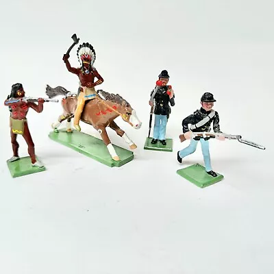Ron Wall Miniatures Civil War Union Infantry & Indian Warrior & Chief LOT - MINT • $22.27