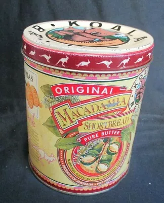 Vintage Koala Brand Macadamia Shortbread Tin • $9.98