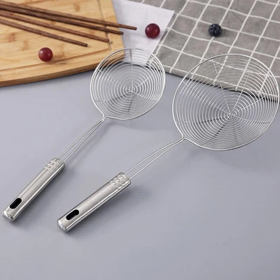 £3.88 • Buy Steel Spider Mesh Net Strainer Wire Skimmer Spoon Filter Kitchen Ladle E6D4