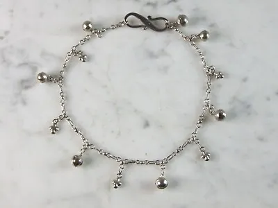 Womens Vintage Estate Sterling Silver Charm Bracelet 9g E1182 • $50