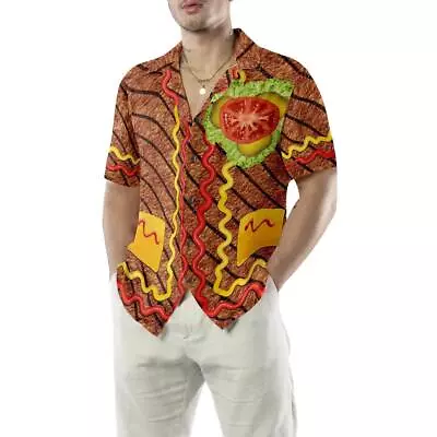 Halloween Burger Costume Shirt Hawaiian Shirt - Perfect Gift For Lover Friend • $32.39