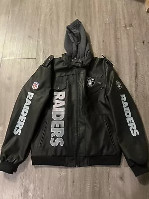 Oakland Raiders Leather Jacket • $85