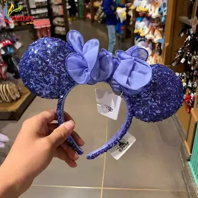 Minnie Ears Headband Collection Purple Hydrangea Blue Iris Disney Parks • $16.85