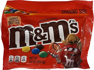 New Peanut Butter M&m's Milk Chocolate Candies 9 Oz (255.2g) Sharing Size Bag • $16.99