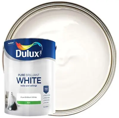 £18 • Buy Dulux Silk Emulsion Paint - Pure Brilliant White