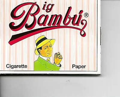 $2.79 • Buy Big Bambu Slow Burning Cigarette Rolling Papers - 33 Leaves Per Pack