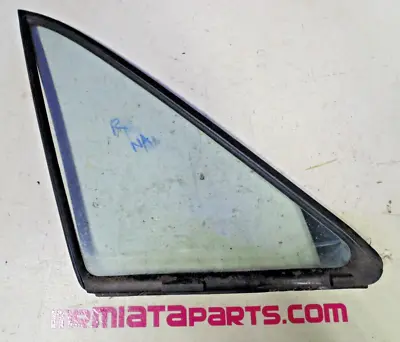 90-05 Mazda Miata OEM Right Passenger RH Vent Window Quarter Glass W Seal NA NB • $30.95