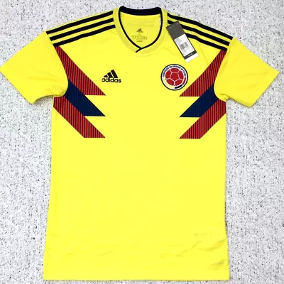 Authentic Colombia 2018-19 Home Football Shirt Size Small Adult Adidas (bnwt) • £35