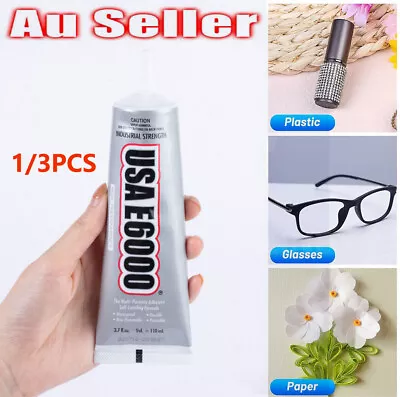 1/3X OFFICAL110ML E6000 Glue Industrial Strength Crafts Diy Rhinestones • $14.28