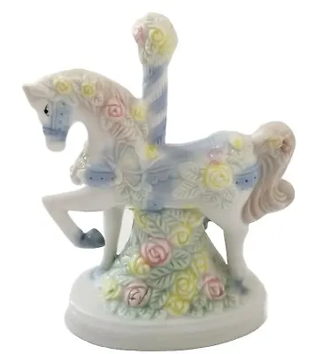 Vintage K's Collection Porcelain Carousel Merry-Go-Round Horse Figurine 5.5  • $11.98