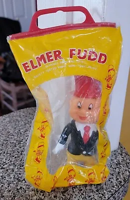 DAKIN Looney Toons (Warner Bros) Elmer Fudd Figure 1977 Header Bag MiB Vs Bugs • $89.99