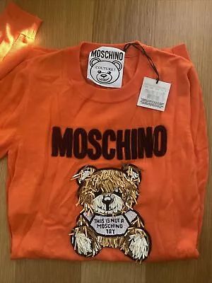 Moschino Couture Embrodery Bear Knit Dress IT Size40 New With Tag • $95