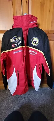 Motorcycle Racing Paddock Jacket Hydrex Honda Medium Red Black Vgc • £40