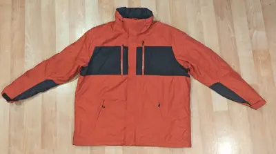 Lands’ End Men’s XL (46-48) Winter Ski Board Jacket Rust W/ Black Accents • $30