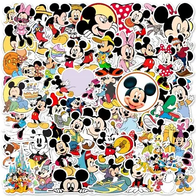 50 Disney Mickey Mouse Kids Cartoon Stickers Decal Children Bedroom Wall Sticker • £4.33