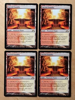 MTG Magic The Gathering 1x Sacred Foundry Gatecrash LP Free Shipping • $15.99