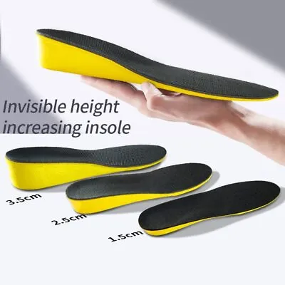 2/3/5cm Insoles Unisex Arch Support Orthopedic Height Increase Shock Absorption • $9.25