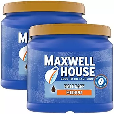Maxwell House Half Caff Medium Roast Ground Coffee With 1/2 The Caffeine (2 Ct P • $19.84