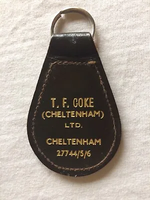 Vintage Leather Dealers Keyring T.F. Coke Cheltenham • £9.99