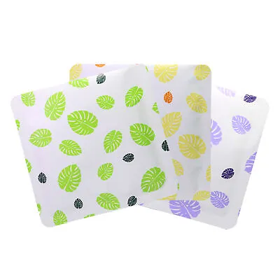 100 Pcs Pure Aluminum Foil Food Packaging Bags With Colored Leaves Designs Print • $12.99