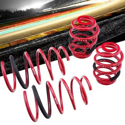 Megan Racing 4PCS Red Euro Lowering Springs Kit For 92-98 3-Series E36 2/4DR • $157.67