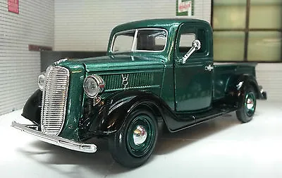 Ford Truck Lorry Pickup 1937 Green Vintage Diecast 1:24 Scale Model 73233 • $57.02