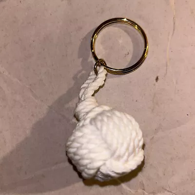 Nautical Marine Sailor's Monkey Fist Sailor Rope Knot Keychain Key Ring 3-1/2   • $19.99