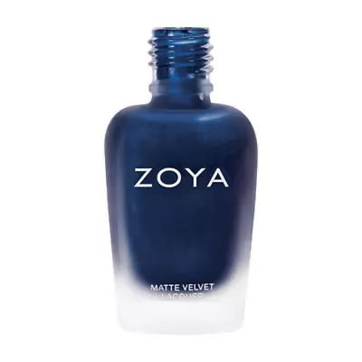 ZOYA Yves MatteVelvet Nail Polish Deep Sapphire ZP818 FREE Nail Sticker • $9.95