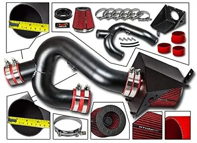 BLACK HEAT SHIELD COLD AIR INTAKE For 2012-2014 D F150 3.5L V6 ECOBOOST • $142.49