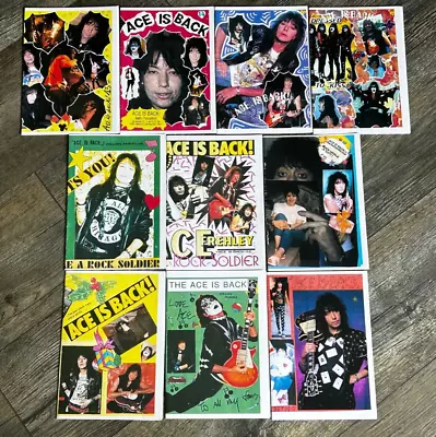 KISS Vintage Fanzine Magazine Ace Frehley Solo ACE IS BACK 10pc Lot Italy • £141.91