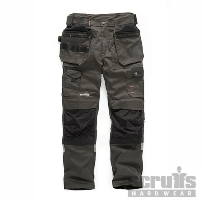 £29.99 • Buy Scruffs Trade Stretch Work Trousers 32w 32l Graphite Knee Pockets Cargo Pants 
