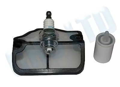 £13.18 • Buy Service Kit Air & Fuel Filter Spark Plug Fits HUSQVARNA 36 41 136 137 141 142
