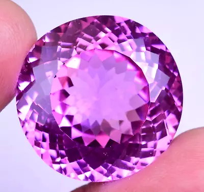 57.40 Ct Natural Mogok Pink Ruby Round Cut AGL Certified GIGANTIC Loose Gemstone • $149.99