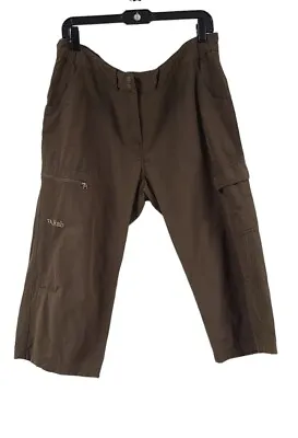 Rab Hueco Capris Crop Pants Women's US Size XL /UK 16 -Dark Olive Green EUC • $19.98