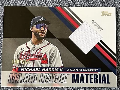 2024 Topps Series 1 Michael Harris II Relic Material Card MLM-MH Numbered / 199 • $2