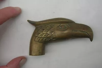 Eagle Head Walking Stick Handle (10 X 6 X 3 Cm) Vintage Brass - Missing Part • £12