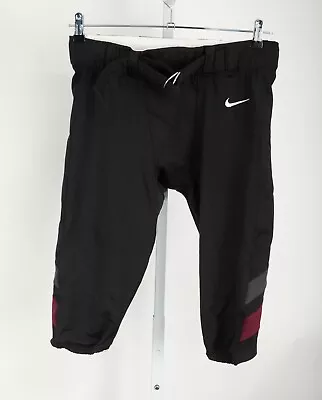 NIKE Custom Vapor Pro Mens Large Black Striped Football Pants AO4797 • $16.95