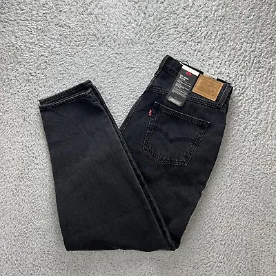 Levi's 80s Premium Big E Mom Jeans W32 L28 Black Denim 100% Cotton BNWT • £49.99