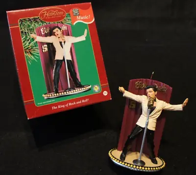 Carlton Cards The King Of Rock & Roll Elvis Presley Music Holiday Ornament! • $12.95