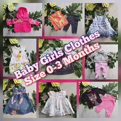 PART #1 Baby Girls Clothes Make Build Your Own Bundle Job Lot Size 0-3 Months • £2.39