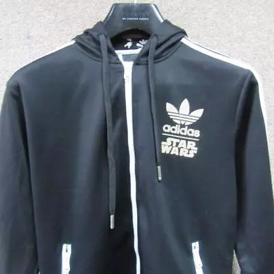 Mens Vintage Adidas Star Wars Full Zip Hoodie 38/40 Uk M Nc04134 • $41.97